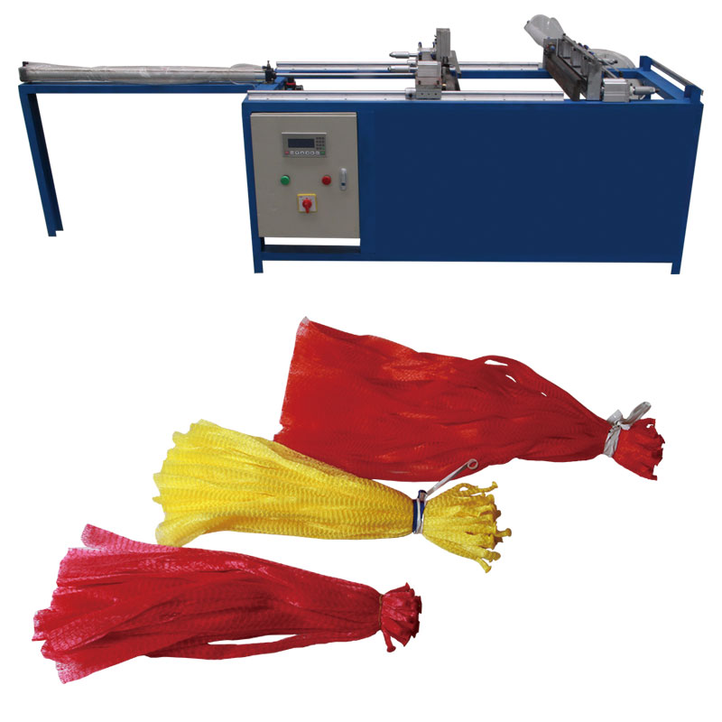 Flat bottom mesh bag making machine