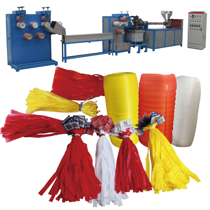 Mesh bag making machine